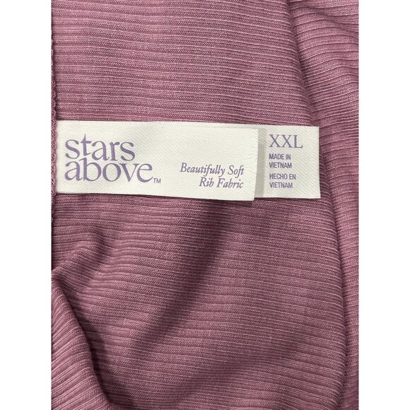 Stars Above NWT Beautifully Soft Ribbed Pink Slip Lounge Dress SZ XXL - Picture 5 of 9